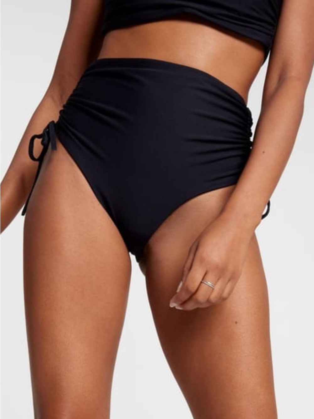 NWT CALIA adjustable rise Black Bikini Bottoms with Side Ties 2X